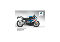 BMW S1000RR - Navod na pouzivanie SK 2018-2
